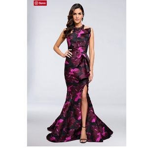 Terani Couture halter mermaid dress